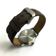 Timex Men's Expedition Metal Field Brown/Green 39mm Outdoor Watch, Leather Strap