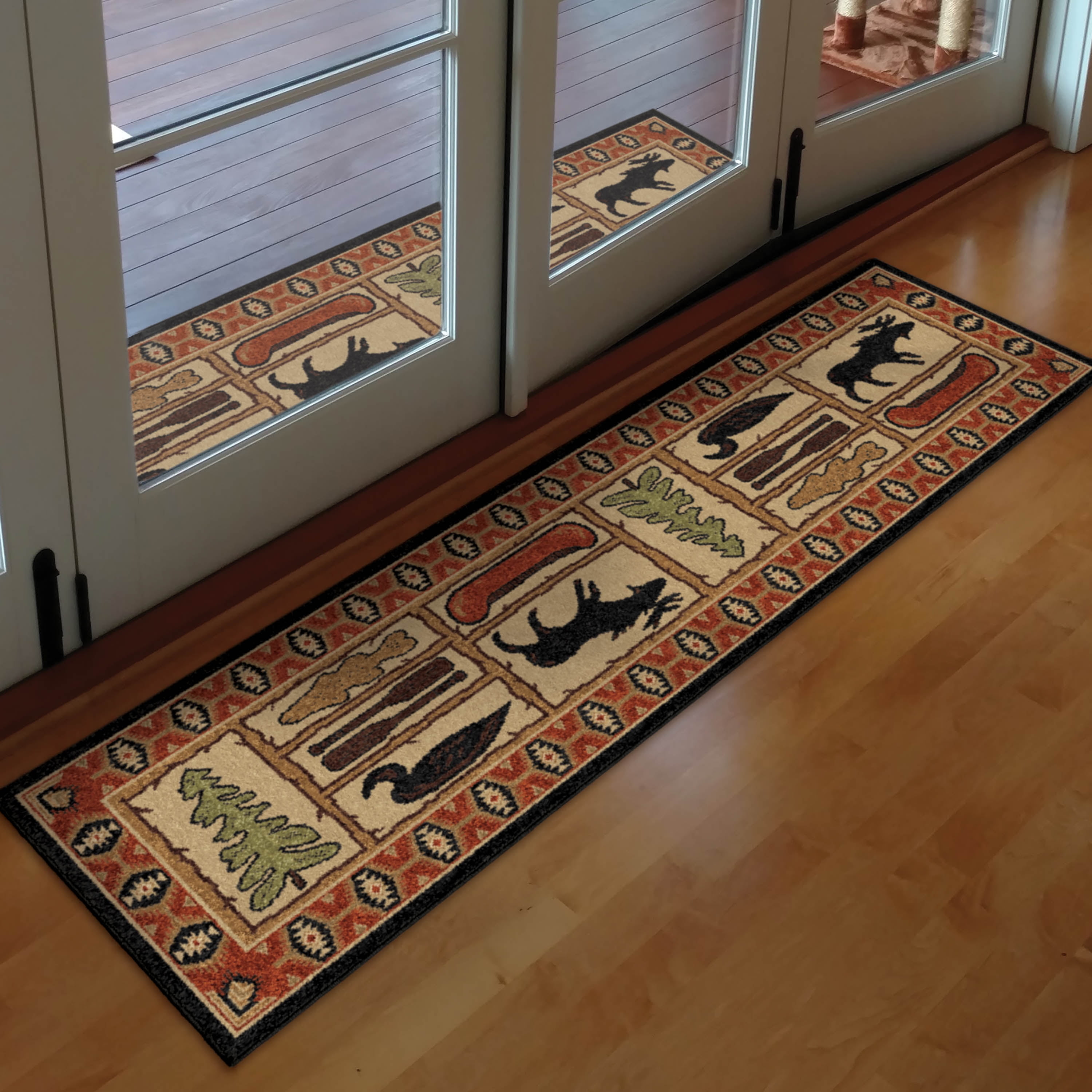 Orian Rugs Oxford Bangor 7'6 Runner Rug in Beige