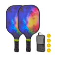 thumbnail image 3 of Pickleball Racket Set Pickle Ball Racket 4 Pickleballs Portable Comfort Grip Pickleball Racquets for Kids Beginners Men Women Style N, 3 of 8