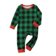 thumbnail image 2 of Penkiiy Matching Family Christmas Pajamas Set Boys Girls Holiday Pjs for Women Men Sleepwear Green 3-6 Months, 2 of 4