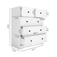 thumbnail image 4 of White Farmhouse 5-Drawer Chest Easy Assembly Versatile Storage Perfect for Bedrooms Living Rooms & Home Offices Clothes Linens Essentials Quick Setup with Step-by-Step Guide, 4 of 7