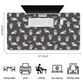 thumbnail image 5 of Long Mouse Pads for Desk,Gray Cow Grass Pattern Desk Mats on Top Of Desks, Desk Mouse Pad Extra Large with 3mm Non-Slip Base and Stitched Edge for Gaming,Office,Work,Home 47.3"x23.6", 5 of 6