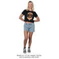 thumbnail image 3 of Top Gun Coyote Logo Women's Crop Top T-Shirt, Black, Small, 3 of 4