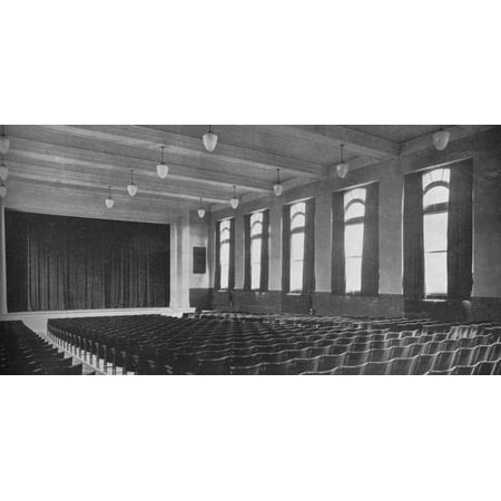 Interior Auditorium (Interior of the auditorium, David Worth Dennis Junior High School, Richmond, Indiana, 1922 Print Wall)