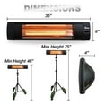 thumbnail image 2 of Dr Infrared Heater Outdoor Patio Heater with Tripod & Remote, 2 of 5