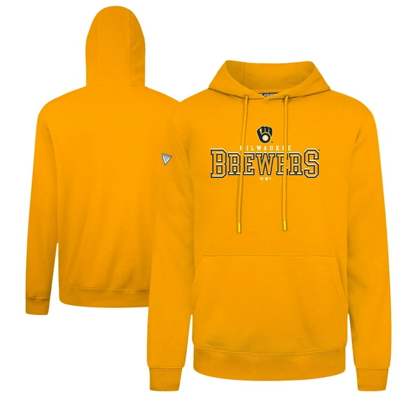 Men's Levelwear Gold Milwaukee Brewers Podium Journey Hoodie