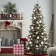 thumbnail image 1 of 32 Bolas Navideñas de Flocado de 6 Cm | Decoraciones Navideñas de Plástico con Textura de Terciopelo | Bolas Colgantes Ligeras y Duraderas para Decorar Centros de Mesa, Guirnaldas y Árboles, 1 of 6