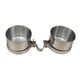 thumbnail image 5 of 2 piezas aves loro jaulas colgando comedero acero inoxidable recipiente de agua de comida l Sunnimix Alimentador de loros de aves de mascota, 5 of 8
