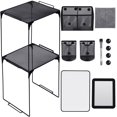 thumbnail image 1 of Kit organizador y accesorios para casilleros Ctosree, 13 unidades, negro, 1 of 6