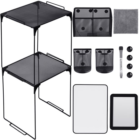 Kit organizador y accesorios para casilleros Ctosree, 13 unidades, negro