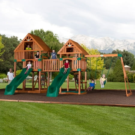 Backyard Odyssey Vista All Cedar Swingset