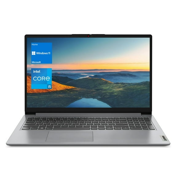 Lenovo IdeaPad 1 Laptop, 15.6" FHD Display, Intel Core i5-1235U, 24GB RAM, 1TB SSD, Numeric Keypad, SD Card Reader, Webcam, HDMI, RJ45, Wi-Fi 6, Windows 11 Home, Grey