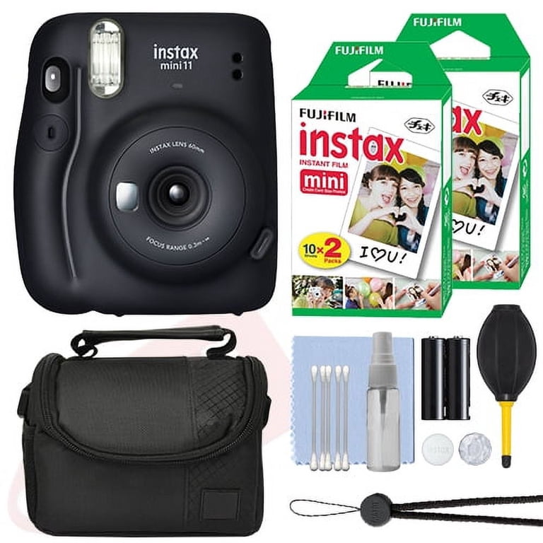 Fujifilm Instax Mini 11 Instant Fuji Film Camera Charcoal Gray+ 40