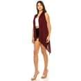 thumbnail image 2 of Women's Casual Solid Vest with Dramatic Hi-Low Hem, 2 of 6