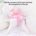 thumbnail image 6 of sunsanly 1 Set Pet Harness Leash Adjustable Wear-resistant Cartoon Rabbit Doll Pet Cat Dog Traction Rope Set Pet Supplies, 6 of 8