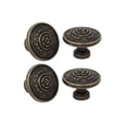 thumbnail image 5 of Unique Bargains 4 Pack Metal Drawer Cabinet Handles Knobs Bronze Tone Finish, 5 of 5