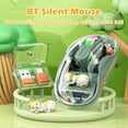 thumbnail image 4 of Three-Mode Rechargeable Mouse Cute Doll Cartoon Mause Rechargeable Splicing Magnetic Silent Lid Mouse, 4 of 7