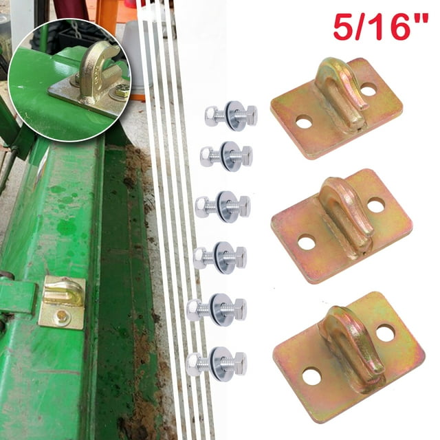 ELITEWILL 5/16" BoltOn Grab Hooks For Skid Steer Loader Tractor Bucket