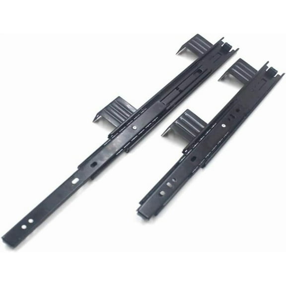 1 Pair Lift The Keyboard Slide,10/12inch Heavy Duty Metal Computer Drawer Tray Ball Bearing Drawer Rail,3 Sections Fully Extension Drawer Runner