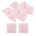 thumbnail image 2 of 10 unids/pack franela suave almohada cojines para sofá cama a :12 miniatura muebles accesorios 4x4cm rosa Sunnimix cojín del sofá de la casa de muñecas, 2 of 8