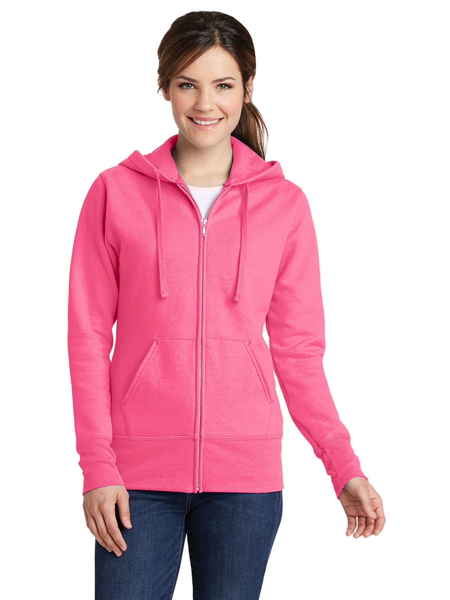 Port & Company - Port & Company Women's Core Fleece Full-Zip Hooded ...