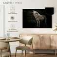 thumbnail image 5 of Elephant Stock The Lone Wolf Wall Art - Horizontal Canvas Wall Art - Living Room Wall Decor - Animal Canvas - Black And Gray Decor - 51" x 34", 5 of 8