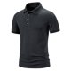 thumbnail image 3 of pstuiky camisetas para hombre, Camiseta informal de manga corta con cuello de solapa y botones lisos para hombre camisas casuales para hombre s, 3 of 8