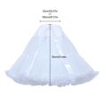 thumbnail image 2 of Mepaouo Crinoline Petticoats for Women Vintage Tulle Elastic Waist Chiffon Half Slip Tutu Underskirt, 2 of 4