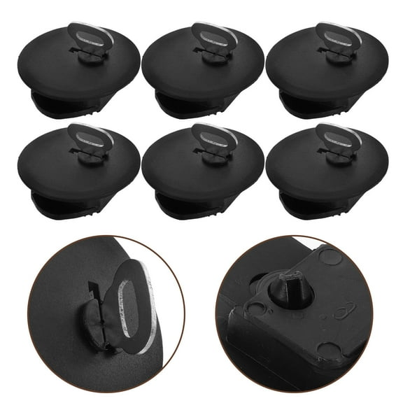 PBPBOX 10Pcs Lockable Black Plastic Money Saving Box Stopper with Key Replacement Closure for Coin Bank