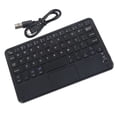 thumbnail image 2 of Mini teclado inalámbrico ultradelgado con Bluetooth y panel táctil para PC con Windows y tabletas Android, 2 of 15