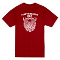 thumbnail image 1 of T-shirt Rouge Cardinal pour Hommes avec Graphique Drôle "Fear The Barbed Dad", 1 of 1