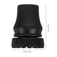 thumbnail image 2 of SOPOTUTU 4 Pcs Couvre-Pieds Ronds Noirs pour Bâtons de Randonnée et Béquilles de Marche Protection de Remplacement Facile, 2 of 8