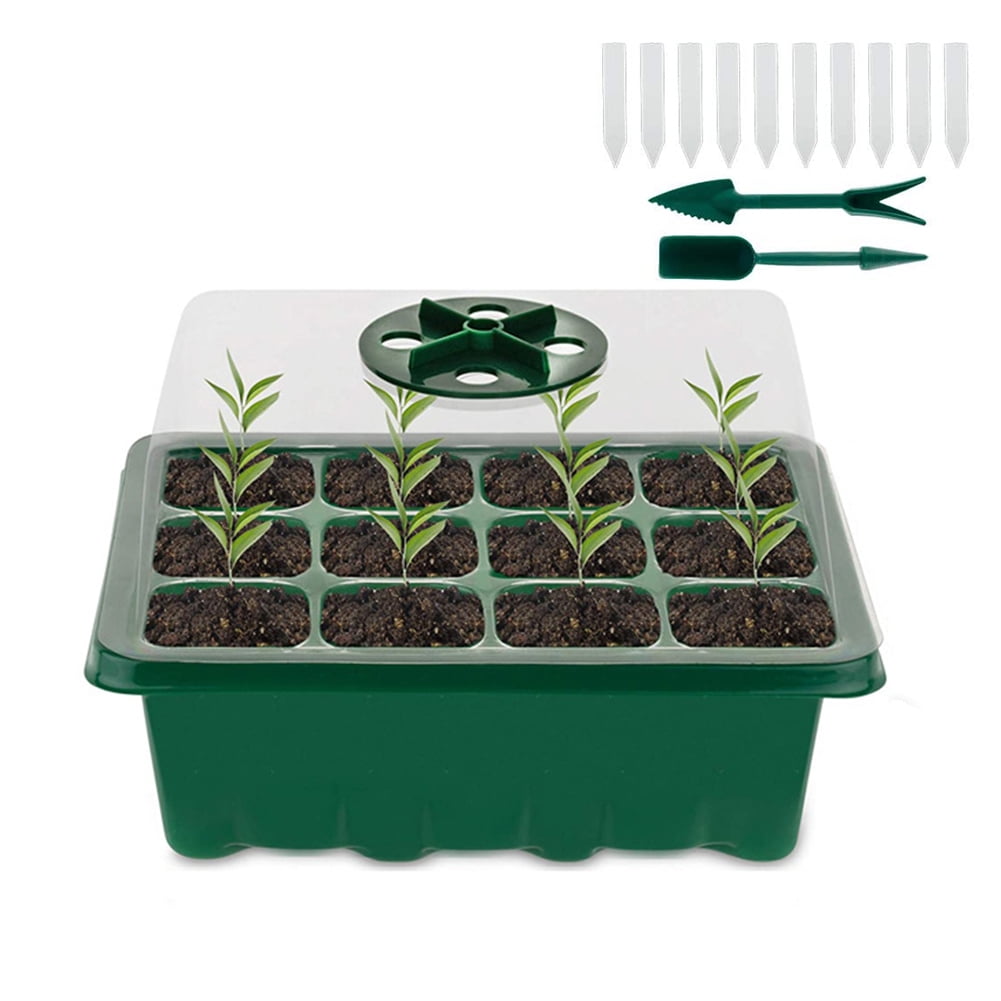 10 Pcs Cells Seedling Starter Seed Germination Nursery Grow Box Propagation Tray 10 Pcs Cells Seedling Starter Seed Germination Nursery Grow Box Propagation Tray