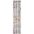 thumbnail image 5 of SAFAVIEH Aria Carleton Abstract Distressed Runner Rug, Ivory/Turquoise, 2' x 8', 5 of 9