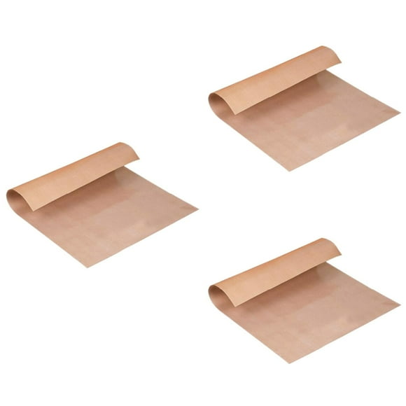 3pcs 60x40cm Non-Stick Oven Liner High Temperature Bakeware Baking Cooking Paper Kitchen Accessory For Home Cooks (Coffee Size L)