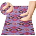 thumbnail image 4 of GZHJMY Purple Magic Eyes Bathroom Rugs Floor Mats Non-Slip Soft Absorbent Microfibers Plush Bath Rugs for Bath Kitchen Shower Floor, 39x20 Inch Carpet Runner, 4 of 7