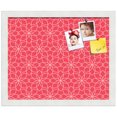 thumbnail image 2 of PinPix 16x13 Custom Cork Bulletin Board Floral Pink Poster Board Has a Fabric Style Canvas Finish, Framed in Floral Pink, by ArtToFrames (PinPix-549), 2 of 6