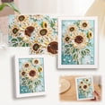 thumbnail image 5 of Gardjoe Framed Sunflower Pearl Painting Kit with 12x17cm Canvas for DIY Floral Art Decor, 5D Diamond Craft Set for Adults, Beginner-Friendly Home Accent, 5 of 5
