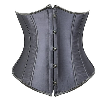 POIUYTR Underbust Corsets for Women Steampunk Vintage Corset Top Waist Trainer Fashion Bustier Plus Size Corset