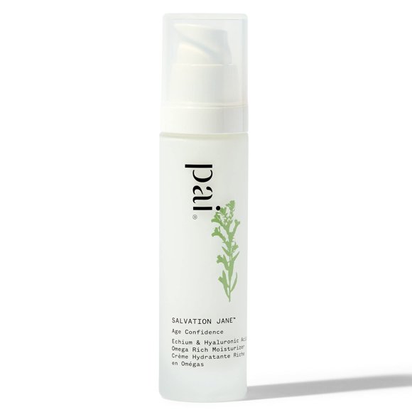 PAI SKINCARE - Salvación orgánica Jane Echium + Hidratante rico en ácido hialurónico Omega | Cuidado de la piel sensible vegano natural (1.7 Fl Oz | 50 ml)