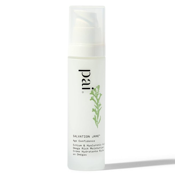 PAI SKINCARE - Salvación orgánica Jane Echium + Hidratante rico en ácido hialurónico Omega | Cuidado de la piel sensible vegano natural (1.7 Fl Oz | 50 ml)