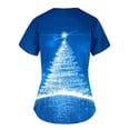 thumbnail image 3 of Up to 65 off!Lolmot Scrub Tops for Woman Xmas Tree Print Scrubs Holiday Short Sleeve Shirts Nurse Uniforms Christmas Medical Scrubs with Pockets, 3 of 3