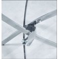 thumbnail image 2 of Diva Glass Star Dining Table, Round 48" with Tempered Glass Top and Silver Base – Featuring a Unique Star-Inspired Base Design, Perfectly Sized for 6 People to Bring Modern Elegance to Your Dining Spa, 2 of 4