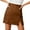 Brown, variant on EDFBUYKRS Female Skirts Sequin Skirt Midi Gold Suede Pencil Mini Skirt High Waist Zipper Solid Color Fall Winter Stretch Fitted Casual Party Skirt