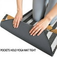 thumbnail image 3 of Paw Print Sonstripes Hot Yoga Mat Towel Non Slip for Hot Yoga - Quick-Drying Yoga Mat Cover with 4 Corner Pockets with Travel Bag - Hot Yoga Towel Non Slip Grip Moisture Wicking Sweat 70"x26", 3 of 6