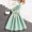 Green, variant on YHAJDS Big Girls One Shoulder Dress Sleeveless Chiffon Summer Casual for 8-12 Years