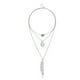 thumbnail image 4 of Jumpingount Fashion Necklace Set Delicate Adjustable Aesthetic Layered Jewelry Day Valentines Choker Gifts Unique Necklaces Leaves for Women Plata 5piezas Jumpingount CBP200345, 4 of 5