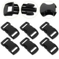 thumbnail image 5 of MRLESS 50pcs Durable Hard Plastic Side Release Buckles for Webbing /Dog Collar /Paracord Bracelets (Black), 5 of 7