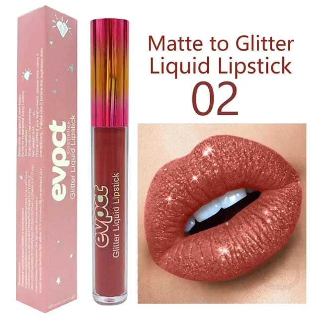 Heallor-pintalabios líquido brillante de 15 colores, maquillaje profesional, brillo de labios metalizado, brillo de labios Sexy
