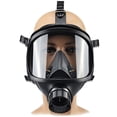thumbnail image 2 of Máscara de gas Máscara con filtro autocebante Pintura en aerosol Gas y humo tóxico Máscara completa de emergencia contra incendios químicos, 2 of 3
